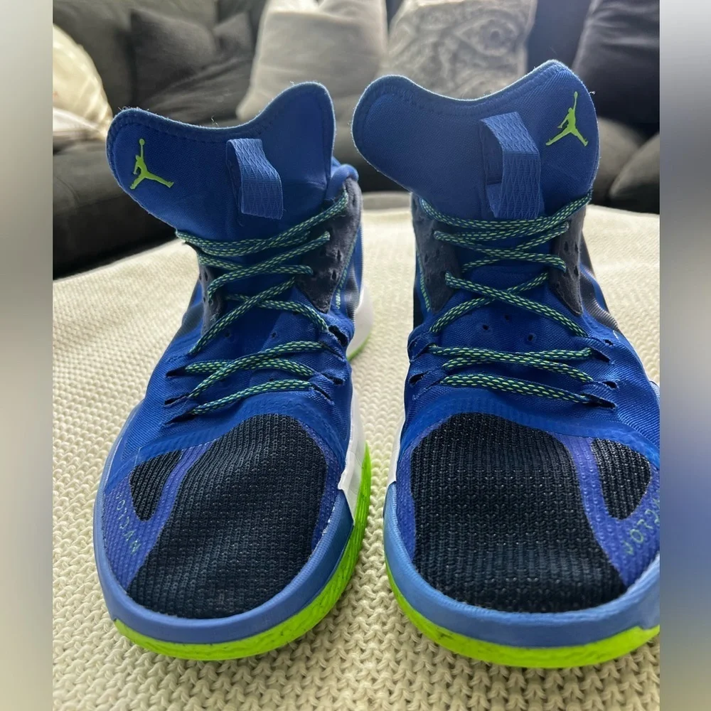Nike Blue and Green Athletic Shoes